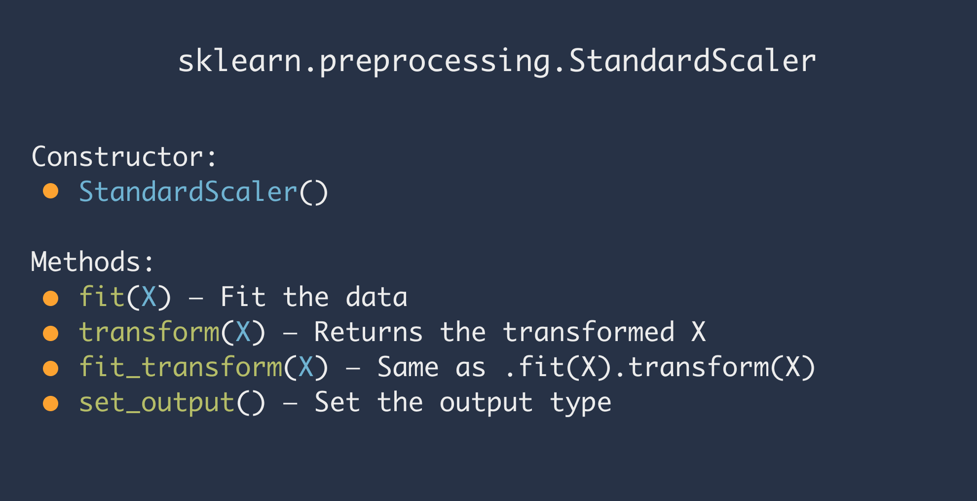 StandardScaler
