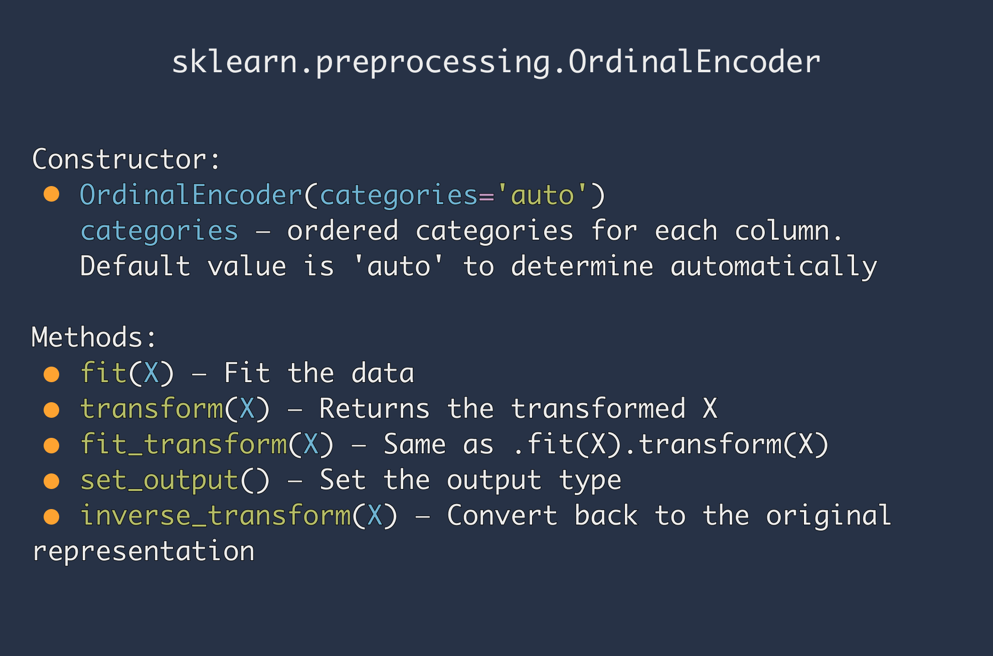 OrdinalEncoder
