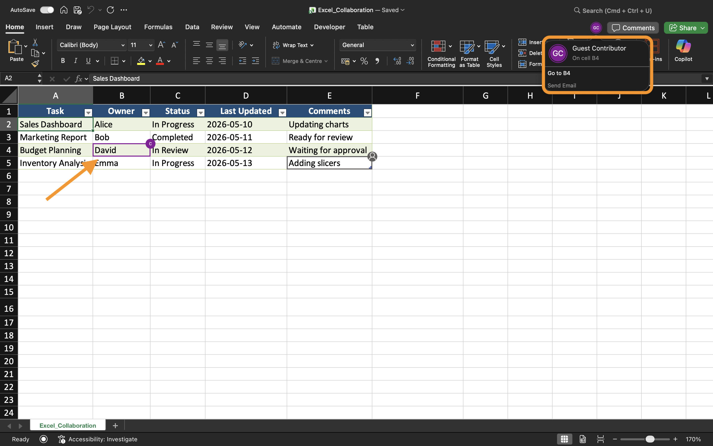 Collaborators workflow