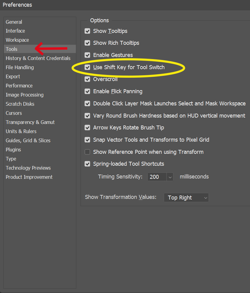 9 Shift Key For Tool Switch