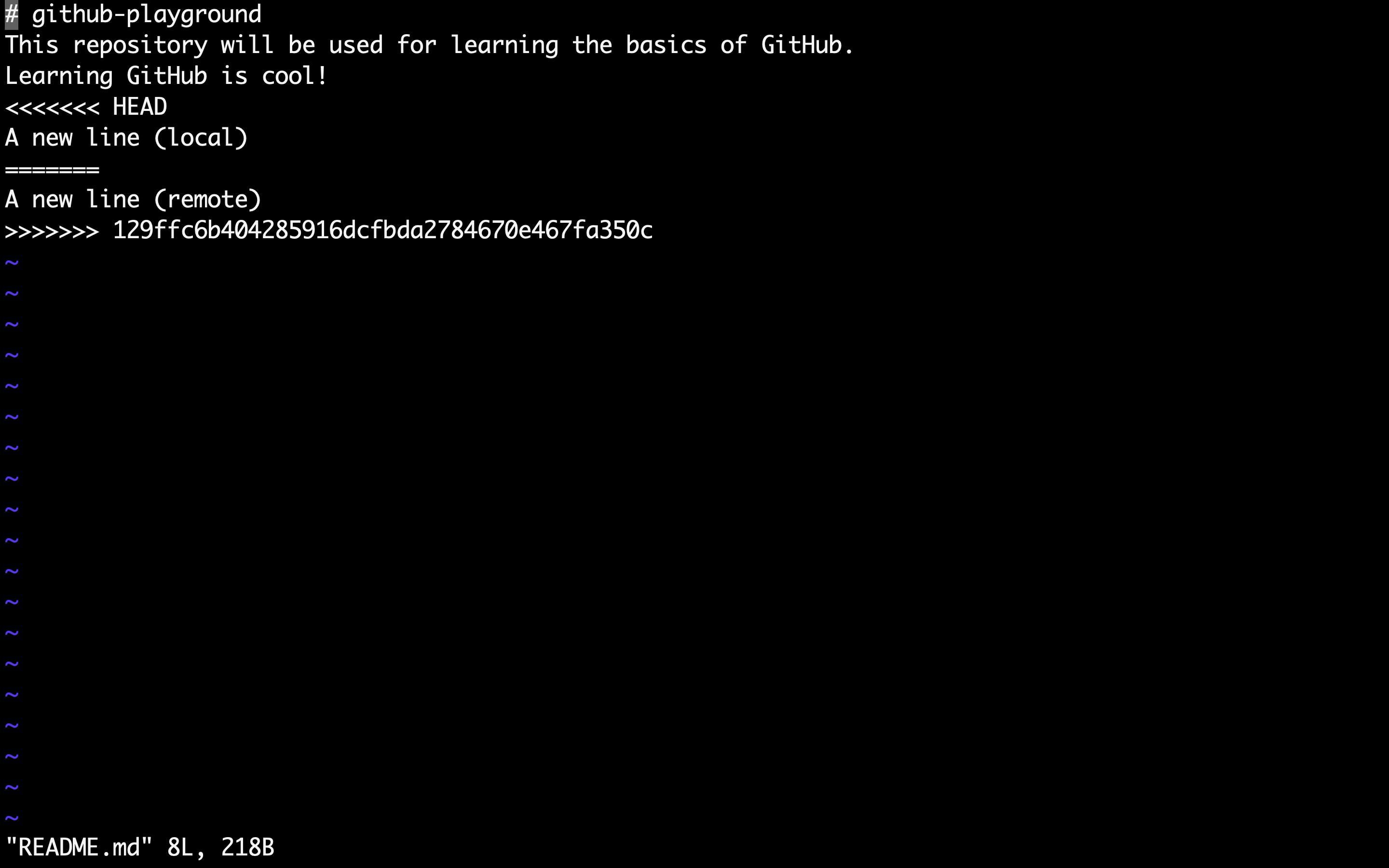 Conflits dans Vim